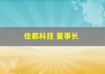 佳都科技 董事长